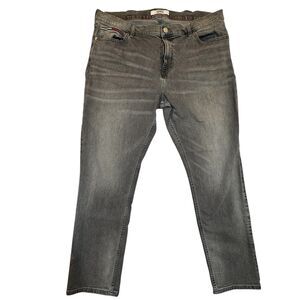 Tommy Jeans Scanton Slim Men’s 42x31 Gray Wash Denim Stretch Jeans Workwear